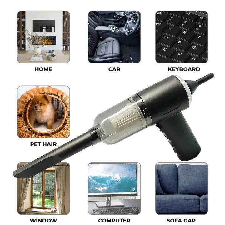 3-in-1 portable cordless vacuum cleaner for car and home cleaning