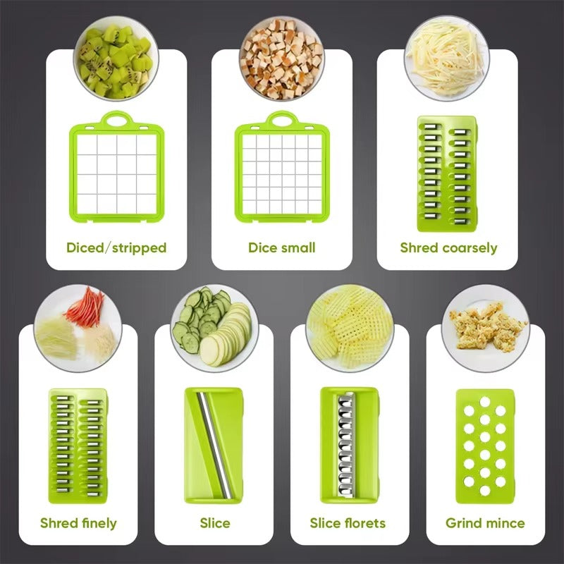 16-in-1 Multifunctional Vegetable Cutter & Slicer | Nicer Dicer