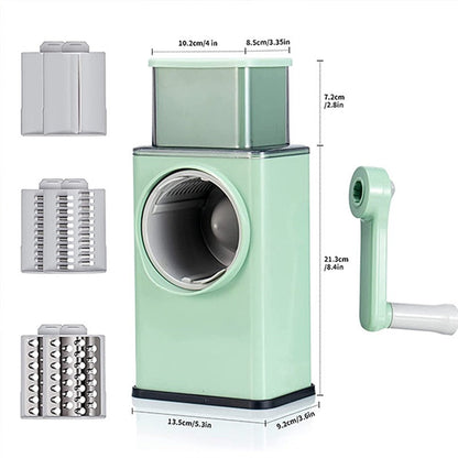 Multi-Function Vegetable Cutter & Slicer with Stainless Steel Blades – Manual Vegetable Chopper