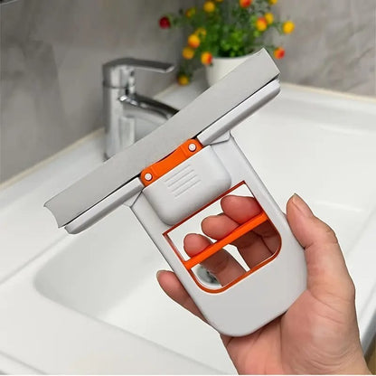 Foldable mini mop for wet and dry cleaning floors and surfaces at home