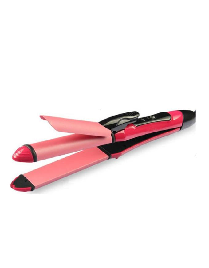 Nova NH-2009 2-in-1 Hair Straightener and Curler with Ceramic Plates