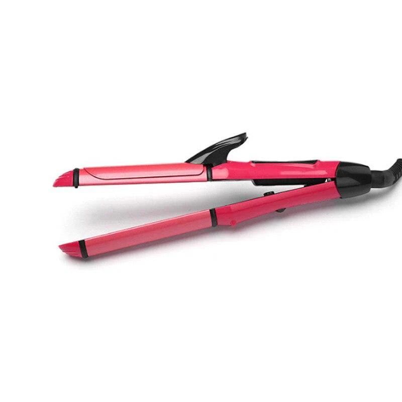 Nova NH-2009 2-in-1 Hair Straightener and Curler with Ceramic Plates