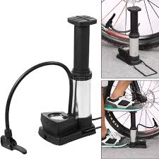 Single Cylinder Foot Air Pump with Pressure Gauge for Car and Bike Tyres