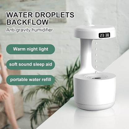 Smooth Sailing Antigravity Humidifier with Ultra-Quiet Water Drop Effect
