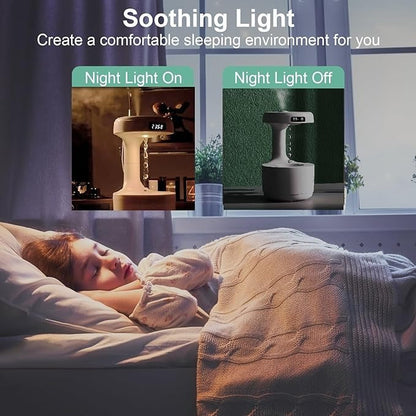 Smooth Sailing Antigravity Humidifier with Ultra-Quiet Water Drop Effect
